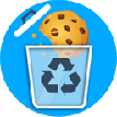 Automatic cookie removal icon