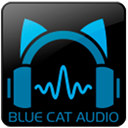 Blue cat patch work icon