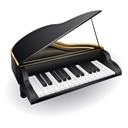 Piano chords and scales icon