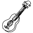 Guitar tablature player icon