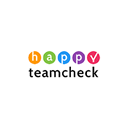 Happy team check icon