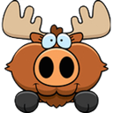 Happy moose icon