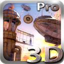 Steampunk 3D travel icon