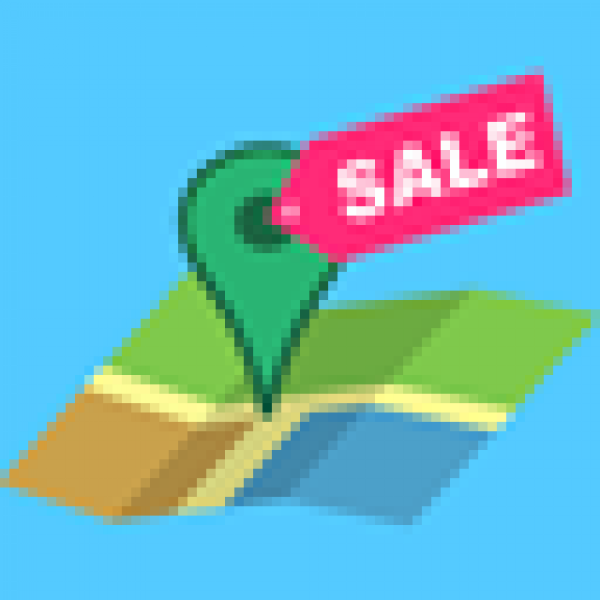 Simple Garage Sale Map Icon