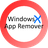 Windows X application removal icon