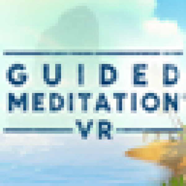 Guided meditation virtual reality icon