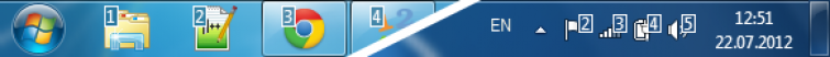 7+ taskbar numerator icon