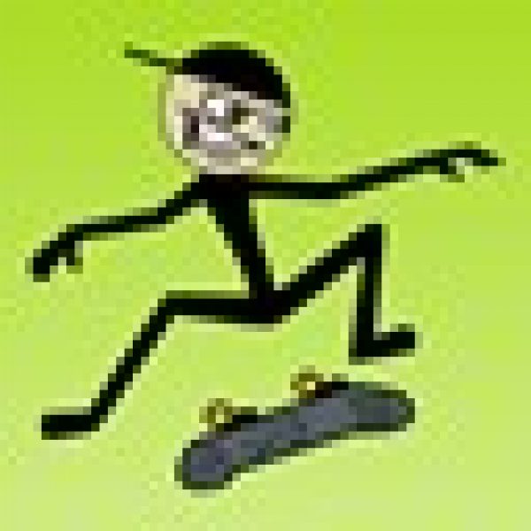 Stickman Skater Icon