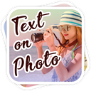 Add text to photos icon