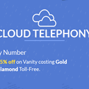 Cloud telephony icon