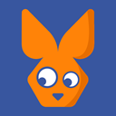 Retro rabbit icon