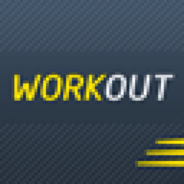 Gym workout trainer and tracker icon